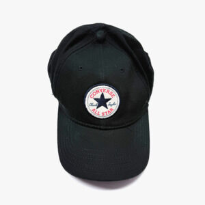Converse Chuck Taylor All Star Adjustable Baseball Hat Black Cotton